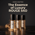 Rouge 540 Unisex Fragrance Oil bottles showcasing the essence of luxury and craftsmanship in an elegant display.