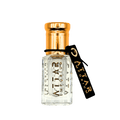 White Oud Attar Fragrance Oil in a luxurious glass bottle with a golden cap and elegant branding.