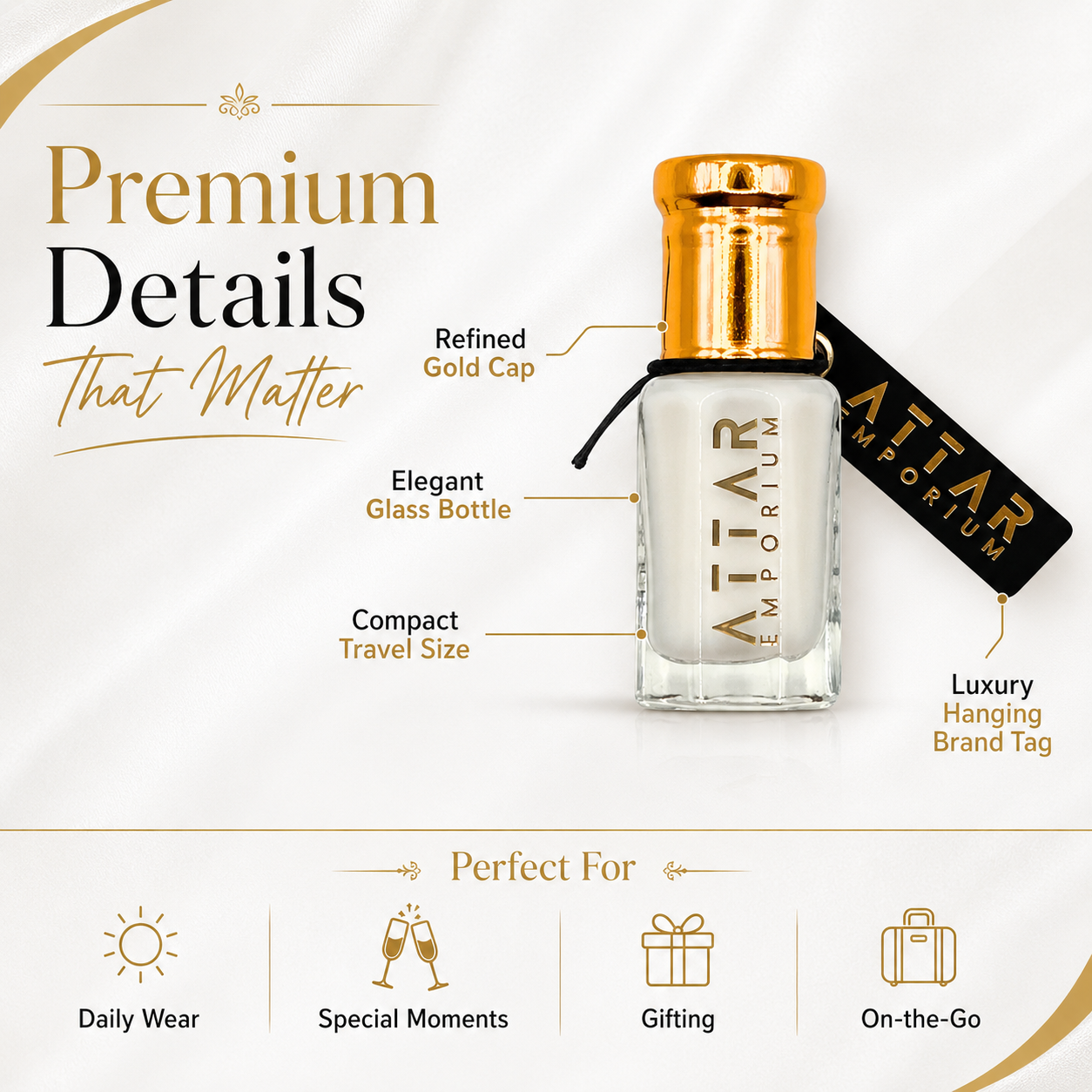 Musk Tahara Attar Fragrance Oil - Unisex