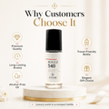 Rouge 540 Unisex Fragrance Oil 30 ML fragrance bottle close-up