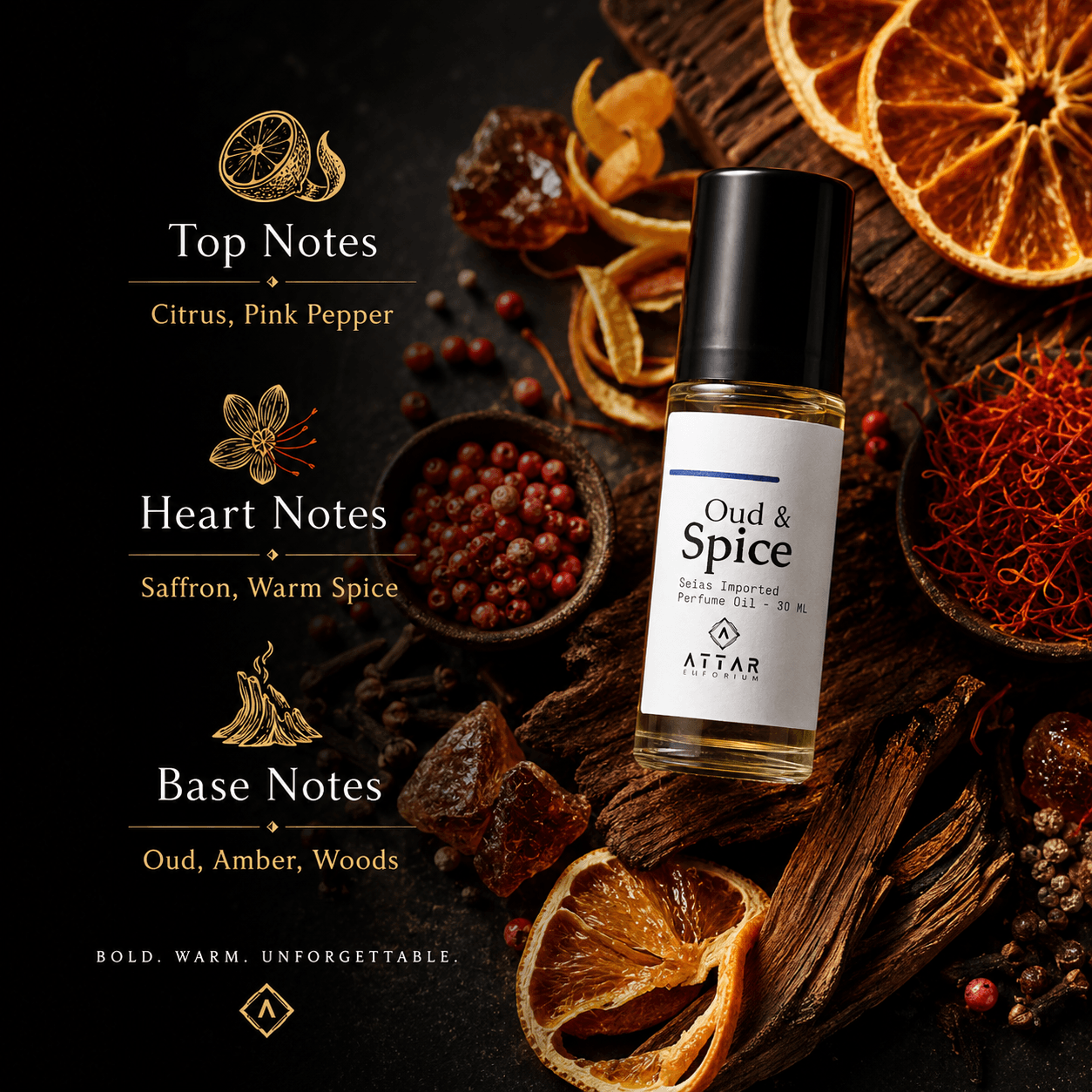 Oud & Spice Swiss Imported Fragrance Oil