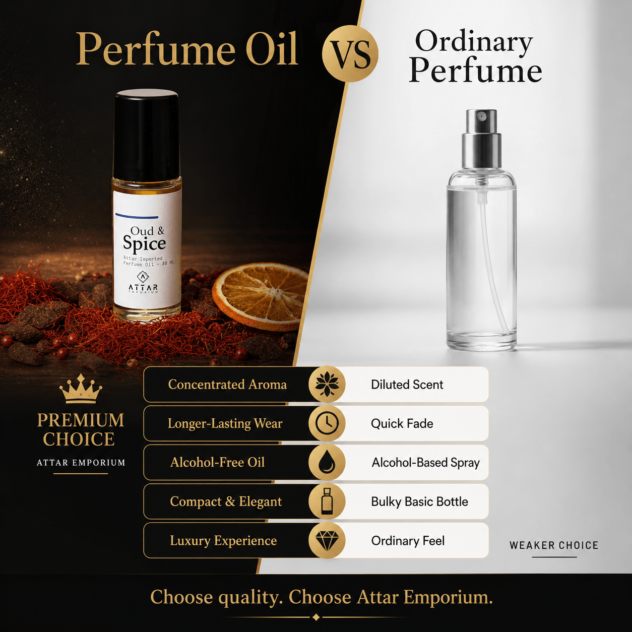 Oud & Spice Swiss Imported Fragrance Oil