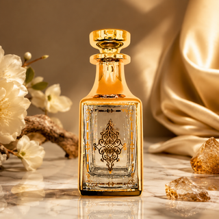 HOME DECOR ATTAR BOTTLE & FRAGRANCE OIL SET AMBER WHITE FRAGRANCE OIL 100 ML