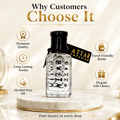Oud Abyad Fragrance Oil long-lasting Arabian fragrance oil in glass bottle