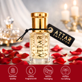 Musk & Rose Attar Fragrance Oil | Premium Alcohol-Free Perfume Oil