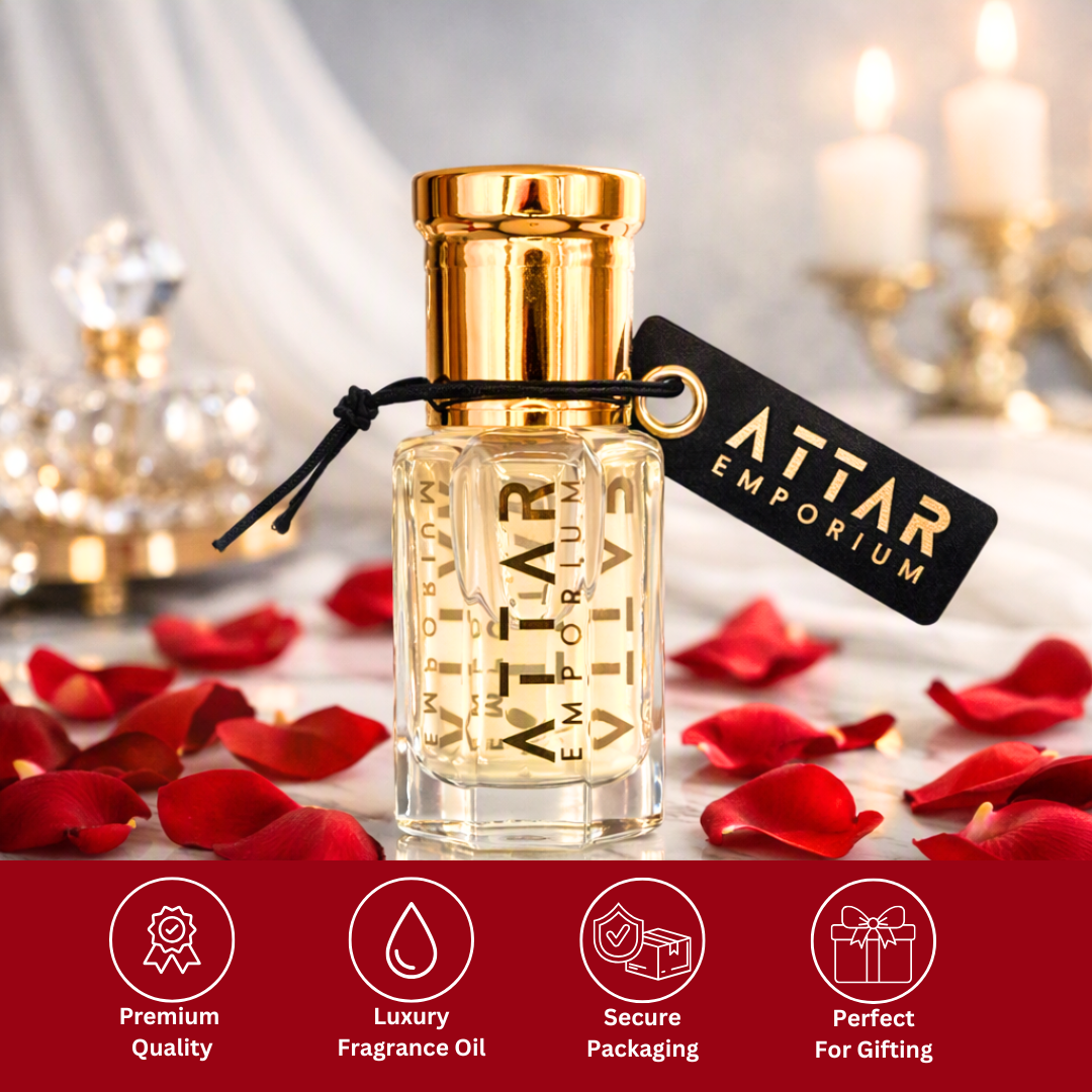 Musk & Rose Attar Fragrance Oil | Premium Alcohol-Free Perfume Oil