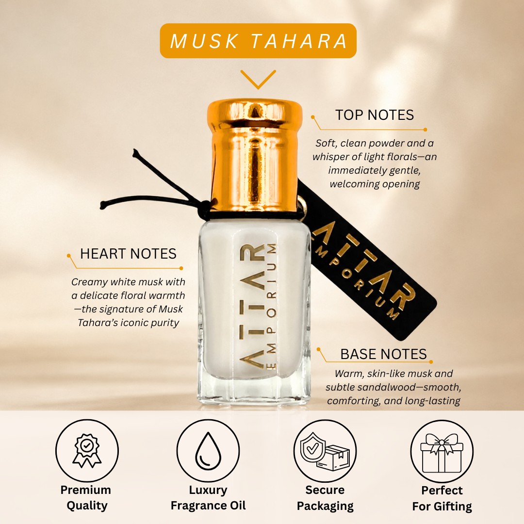 Musk Tahara Attar Fragrance Oil - Unisex