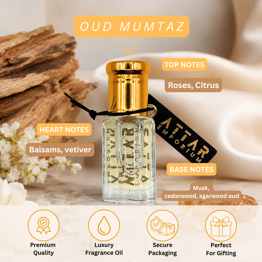 Oud Mumtaz Attar Fragrance Oil - Unisex