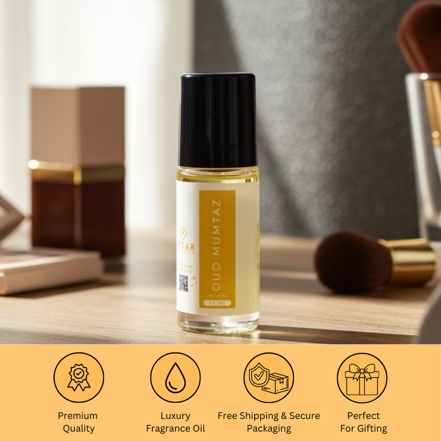 Oud Mumtaz Attar Fragrance Oil | Premium Alcohol Free Oud Perfume Oil