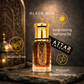 Black Oud Attar Fragrance Oil -  Unisex