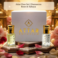 Attar Perfume Oil Duo Set | Damascus Rose + Sabaya | 6ml Each