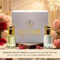 Attar Perfume Oil Duo Set | Damascus Rose + Sabaya | 6ml Each