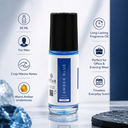 Amber Blue Fragrance Oil 30 ML - For Men