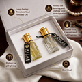 Oud Attar Perfume Oil Duo Set | Black Oud Lite + White Oud | 6ml Each
