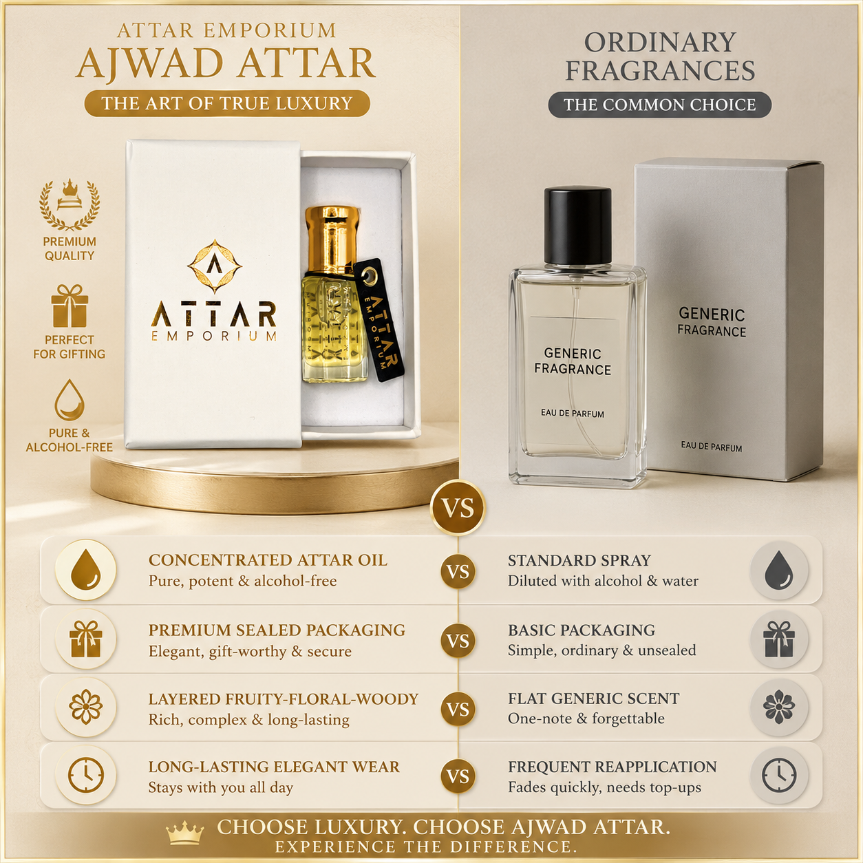 Ajwad Attar Fragrance Oil -  Unisex