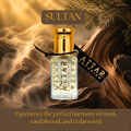 Sultan Attar Fragrance Oil luxury 6 ML fragrance bottle